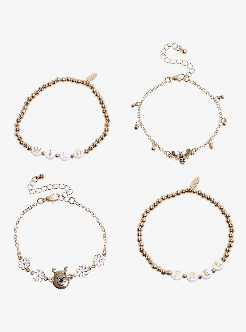 Disney Winnie the Pooh Floral Beaded Bracelet Set - BoxLunch Exclusive