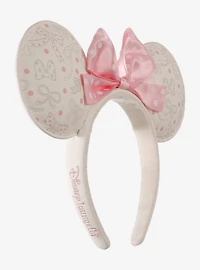 Loungefly Disney Minnie Mouse Polka Dot Bows White Ears - BoxLunch Exclusive