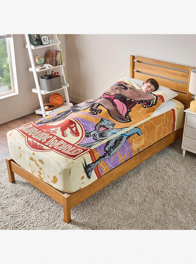 Jurassic Park ZippySack Twin Size Blanket