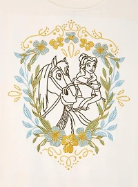 Disney Beauty and the Beast Belle & Phillipe Floral Women's T-Shirt — BoxLunch Exclusive