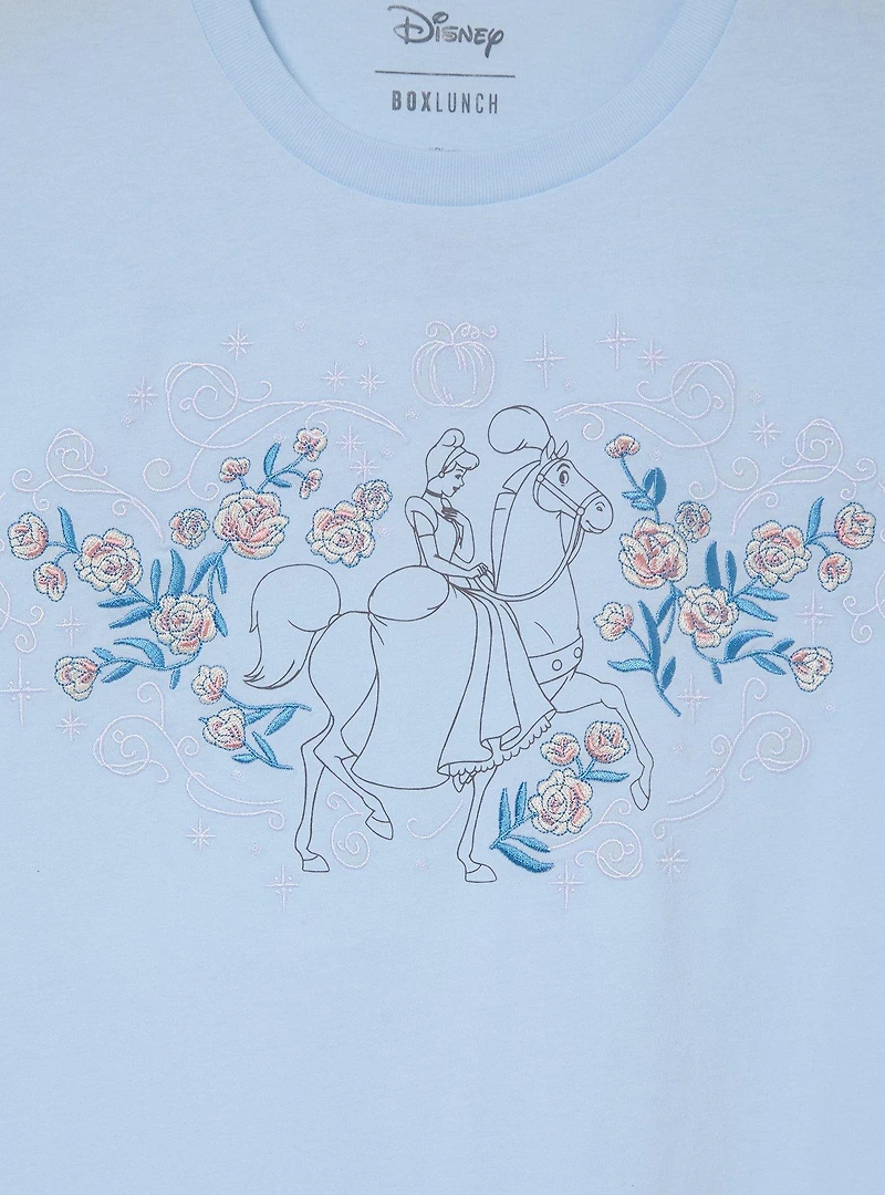 Disney Cinderella Horse Floral Women's T-Shirt — BoxLunch Exclusive