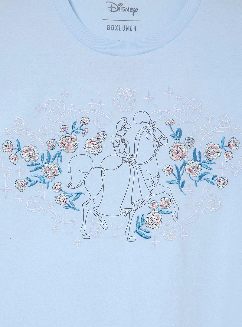 Disney Cinderella Horse Floral Women's T-Shirt — BoxLunch Exclusive