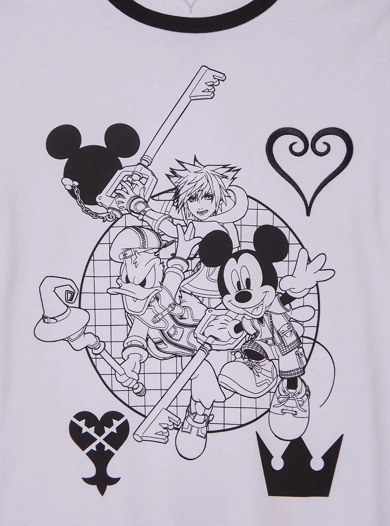 Disney Kingdom Hearts Tonal Group Portrait Women's T-Shirt - BoxLunch Exclusive