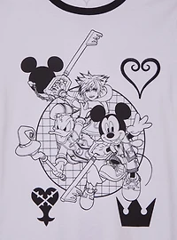 Disney Kingdom Hearts Tonal Group Portrait Women's T-Shirt - BoxLunch Exclusive