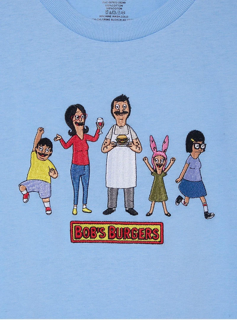 Bob's Burgers Belcher Family Embroidered Women's T-Shirt - BoxLunch Exclusive