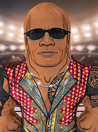 WWE The Rock Final Boss 24" Bleacher Buddy Bleacher Creatures