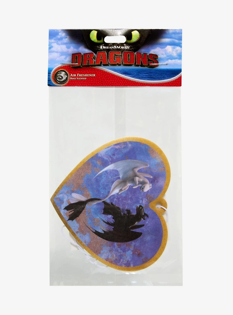 DreamWorks How To Train Your Dragon Toothless & Light Fury Heart Rose Scented Air Freshener - BoxLunch Exclusive