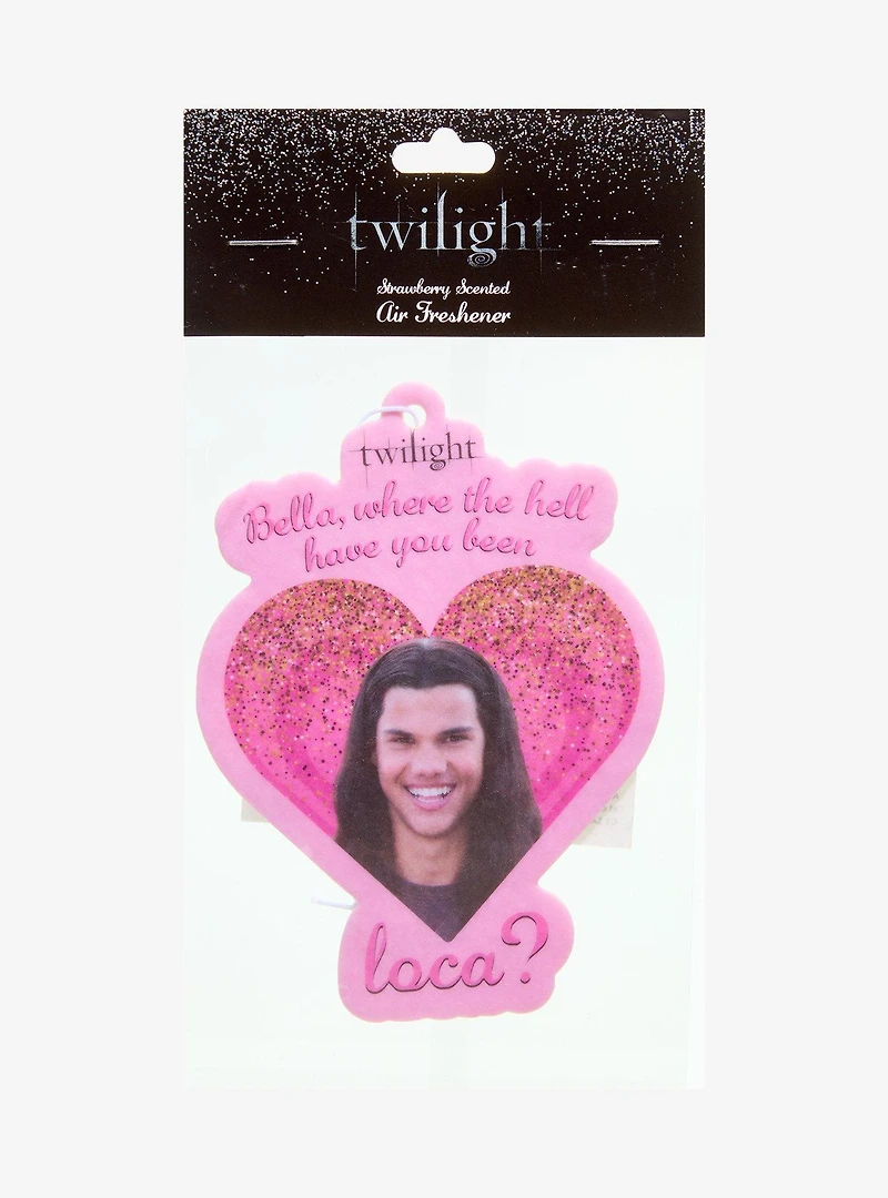 Twilight Jacob Loca Quote Strawberry Scented Air Freshener — BoxLunch Exclusive