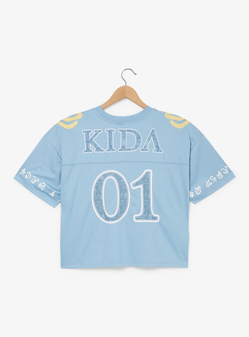 Disney Atlantis: The Lost Empire Kida Women's Plus Cropped Football Jersey - BoxLunch Exclusive