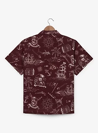 Disney Pirates of the Caribbean Icons Allover Print Woven Button-Up - BoxLunch Exclusive