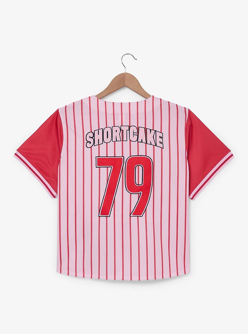 Strawberry Shortcake Women's Plus Cropped Baseball Jersey — BoxLunch Exclusive