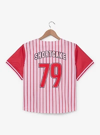 Strawberry Shortcake Women's Plus Cropped Baseball Jersey — BoxLunch Exclusive