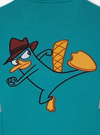 Disney Phineas & Ferb Perry The Platypus Women's Quarter-Zip Crewneck - BoxLunch Exclusive