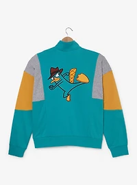 Disney Phineas & Ferb Perry The Platypus Women's Plus Quarter-Zip Crewneck - BoxLunch Exclusive