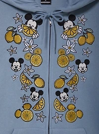 Disney Mickey Mouse Lemons Embroidered Women's Zippered Hoodie - BoxLunch Exclusive