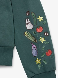 Studio Ghibli® My Neighbor Totoro Veggies Embroidered Women's Cropped Zippered Hoodie - BoxLunch Exclusive