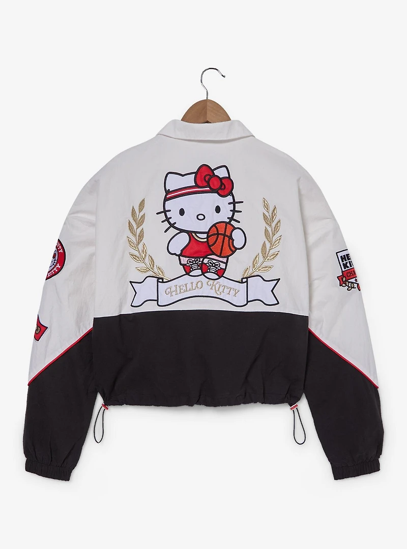 Sanrio Hello Kitty Icons Women's Plus Cropped Windbreaker - BoxLunch Exclusive