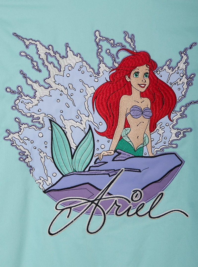 Disney The Little Mermaid Women's Cropped Racing Jacket - BoxLunch Exclusive