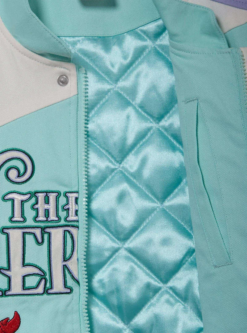 Disney The Little Mermaid Women's Cropped Racing Jacket - BoxLunch Exclusive