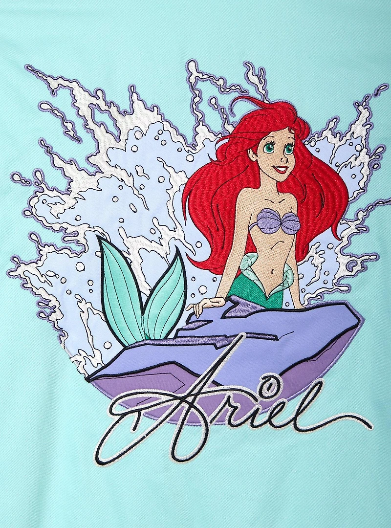 Disney The Little Mermaid Women's Cropped Racing Jacket - BoxLunch Exclusive