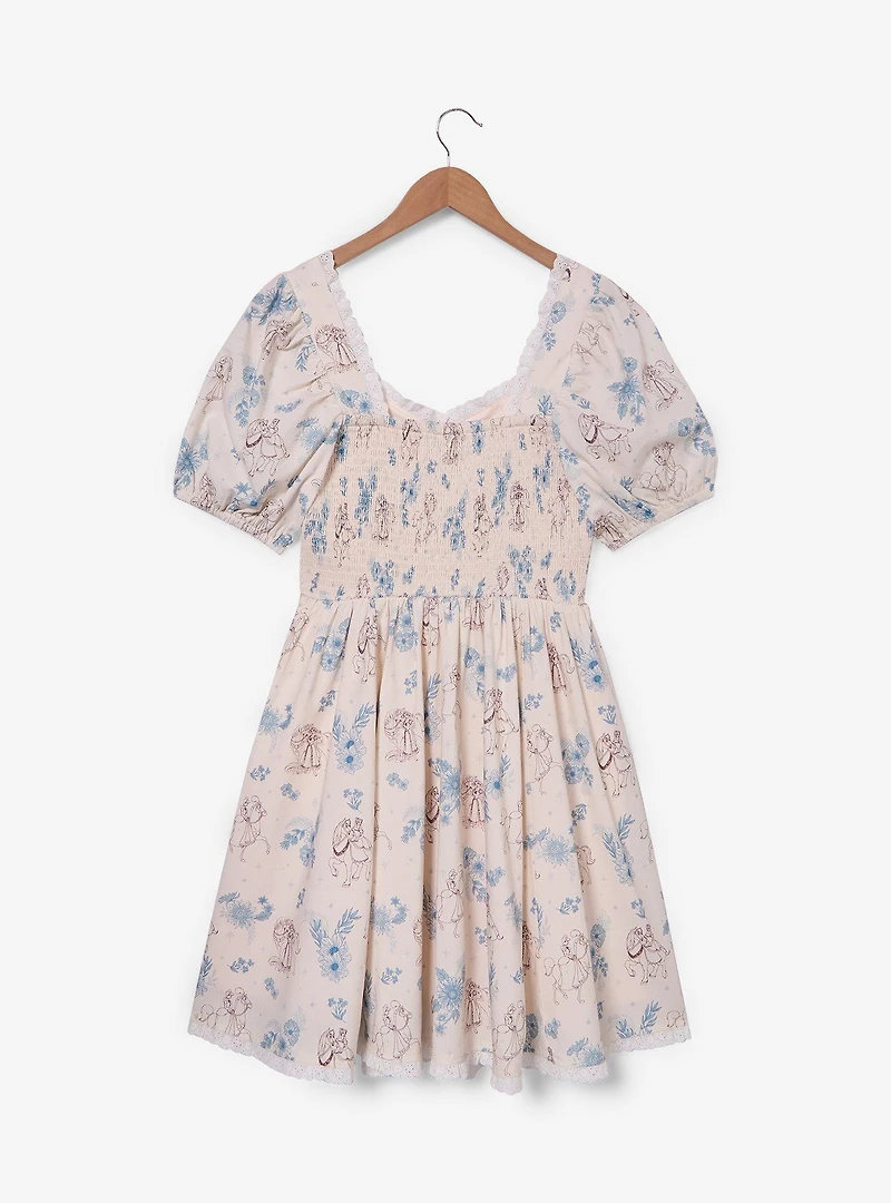 Disney Princess Floral Horses Allover Print Dress - BoxLunch Exclusive