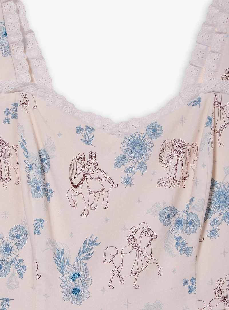 Disney Princess Floral Horses Allover Print Dress - BoxLunch Exclusive