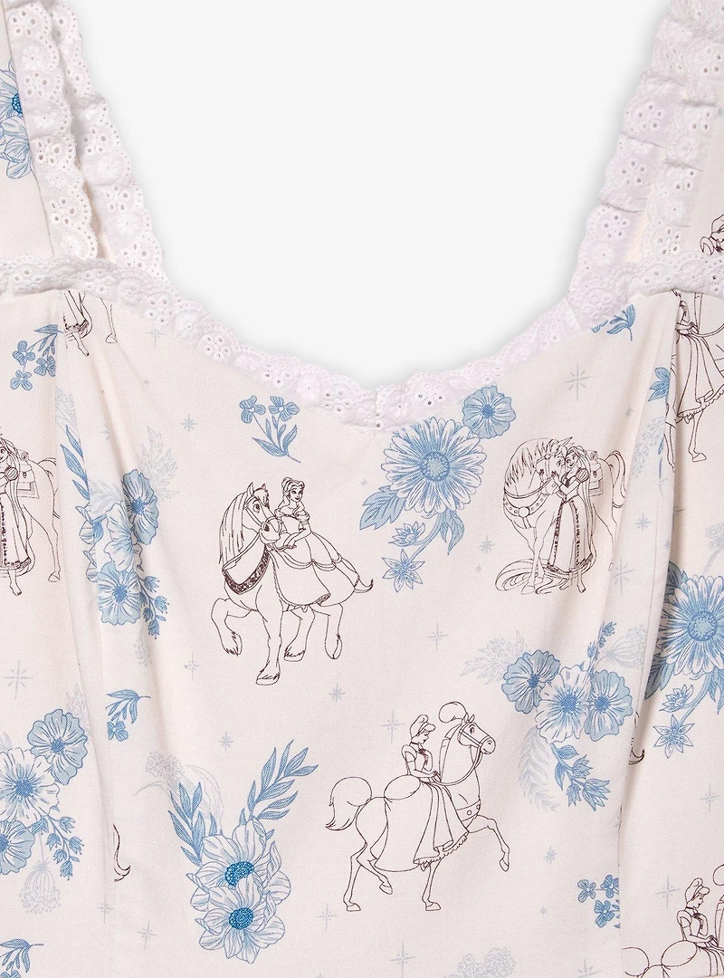 Disney Princess Floral Horses Allover Print Dress - BoxLunch Exclusive