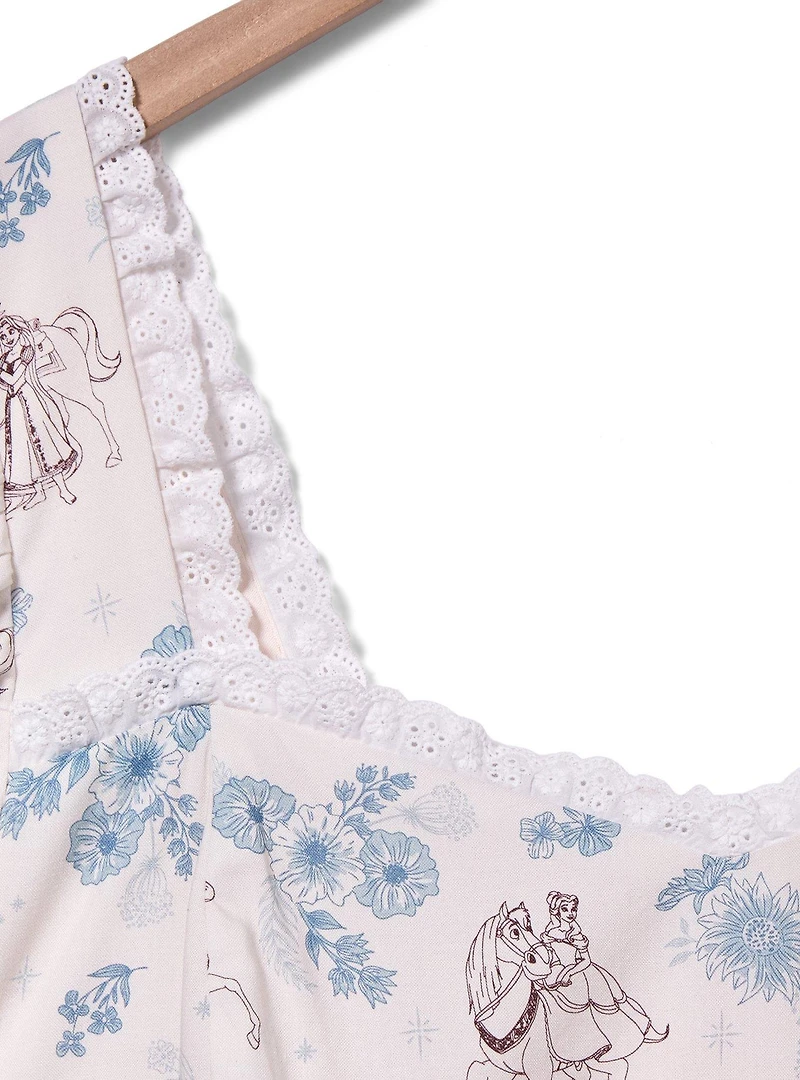 Disney Princess Floral Horses Allover Print Plus Dress - BoxLunch Exclusive