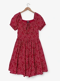 Marvel Spider-Man Cherries Bandanna Allover Print Plus Dress - Boxlunch Exclusive