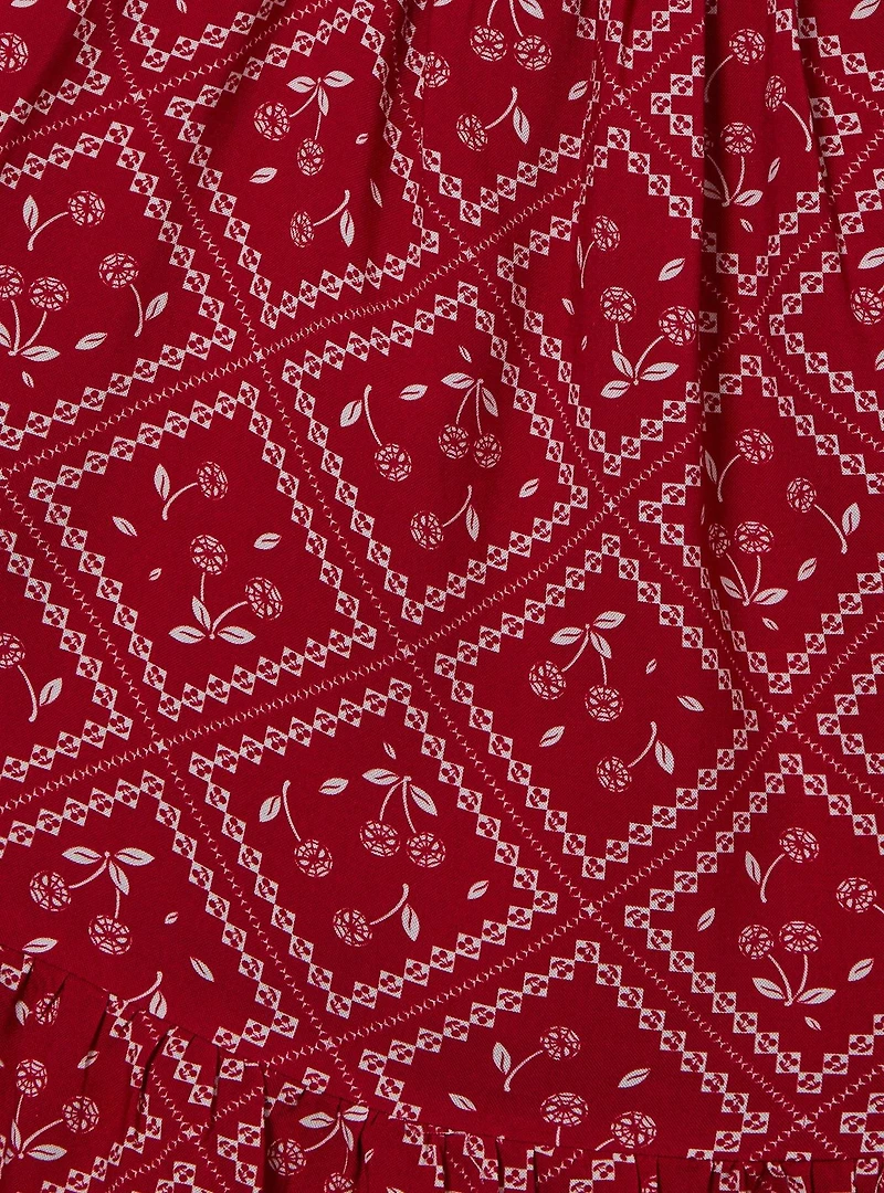 Marvel Spider-Man Cherries Bandanna Allover Print Plus Dress - Boxlunch Exclusive