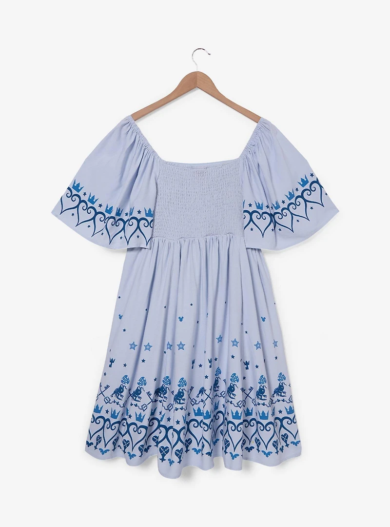 Disney Kingdom Hearts Icons Flutter Sleeve Plus Dress - BoxLunch Exclusive