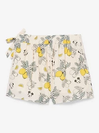 Disney Mickey & Minnie Lemons Allover Print Linen Skort - BoxLunch Exclusive