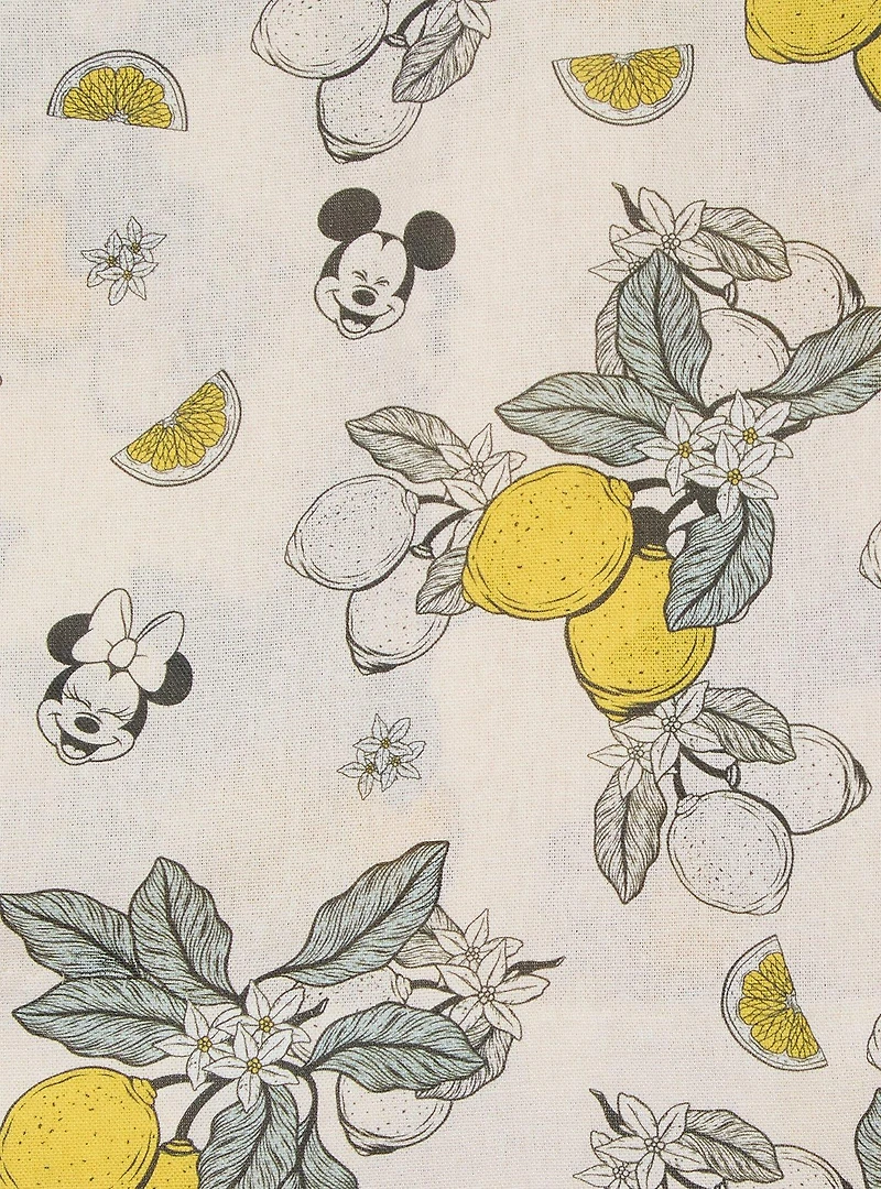 Disney Mickey & Minnie Lemons Allover Print Linen Skort - BoxLunch Exclusive