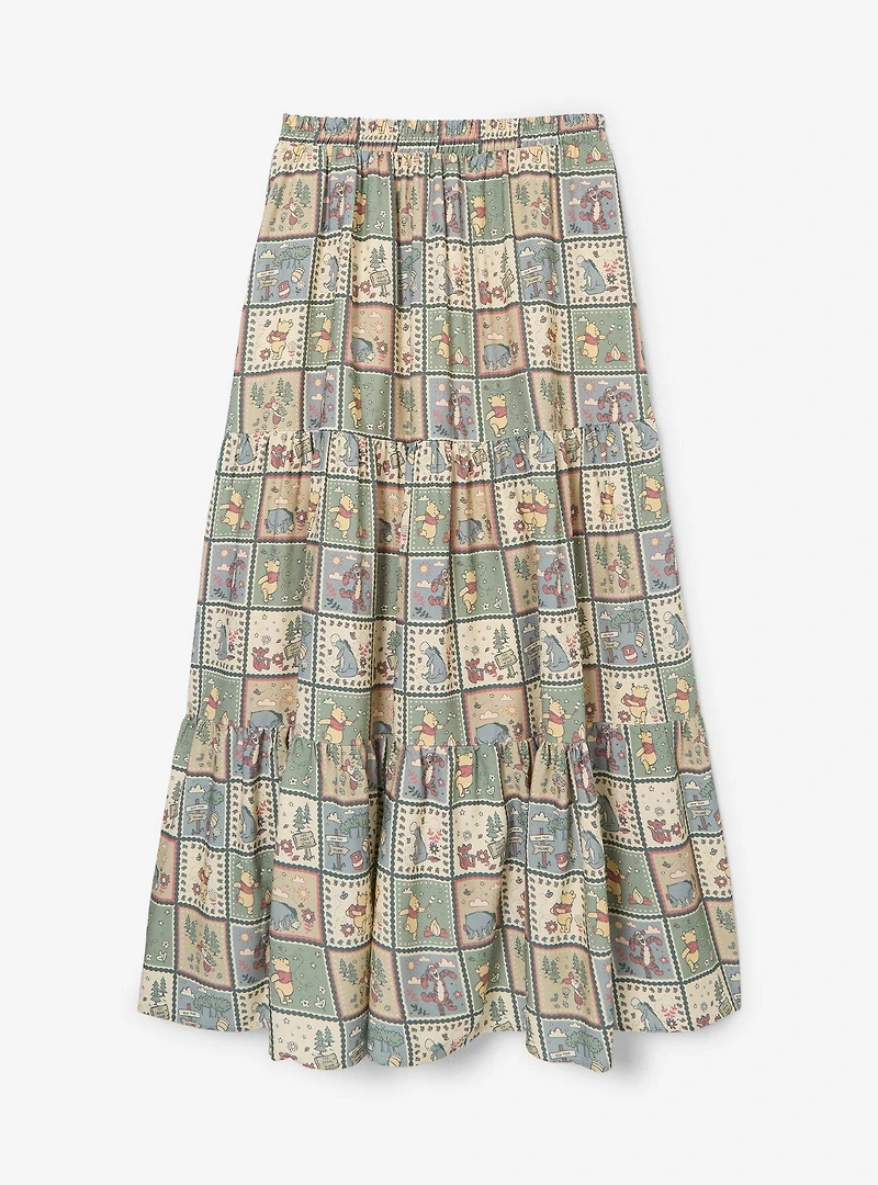 Disney Winnie the Pooh Patchwork Scenes Maxi Skirt - BoxLunch Exclusive