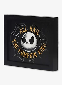 Disney Nightmare Before Christmas Pumpkin King Framed Wood Wall Decor