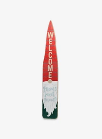 Gnome Welcome Vertical Porch Leaner Wood Wall Decor