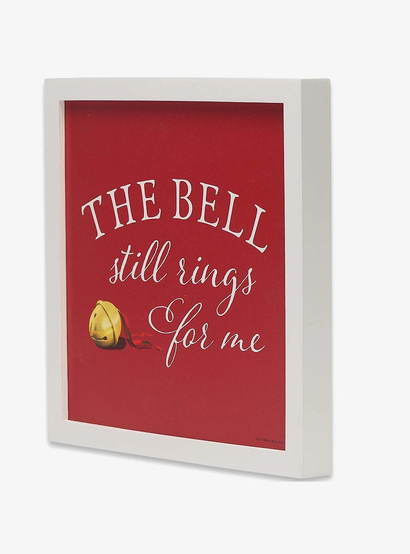The Polar Express Bell Still Rings For Me Framed Wood Wall Decor