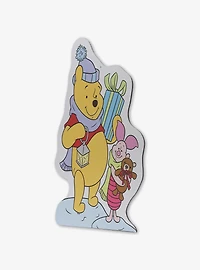 Disney Winnie The Pooh & Piglet Winter Attire Metal Sign