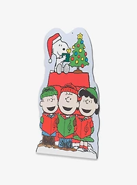Peanuts Charlie Brown Snoopy & Friends Christmas Caroling Metal Sign