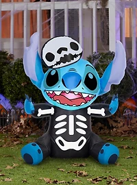 Disney Lilo and Stitch Stitch as Skeleton Airblown Inflatable