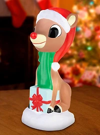 Rudolph the Red Nosed Reindeer Rudolph Lighted Blow Mold Decor