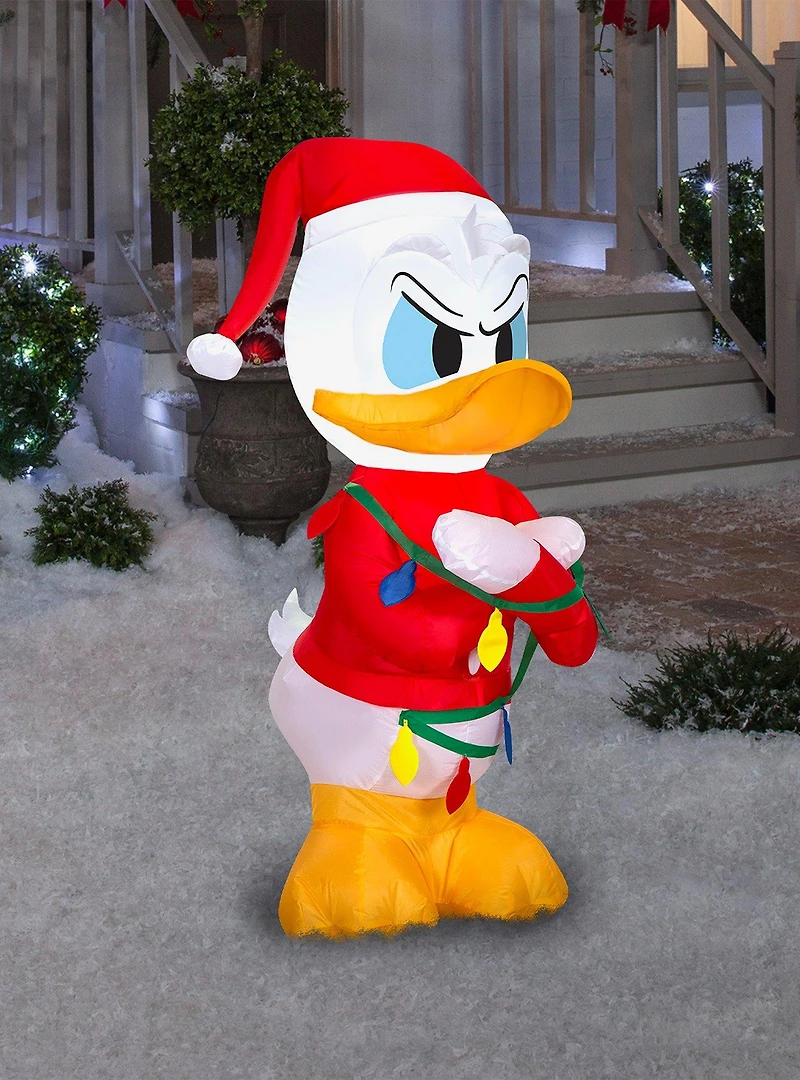 Disney Donald Duck in Sweater with Lights Airblown Inflatable