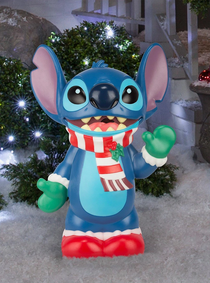 Disney Lilo and Stitch Stitch Lighted Blow Mold Decor