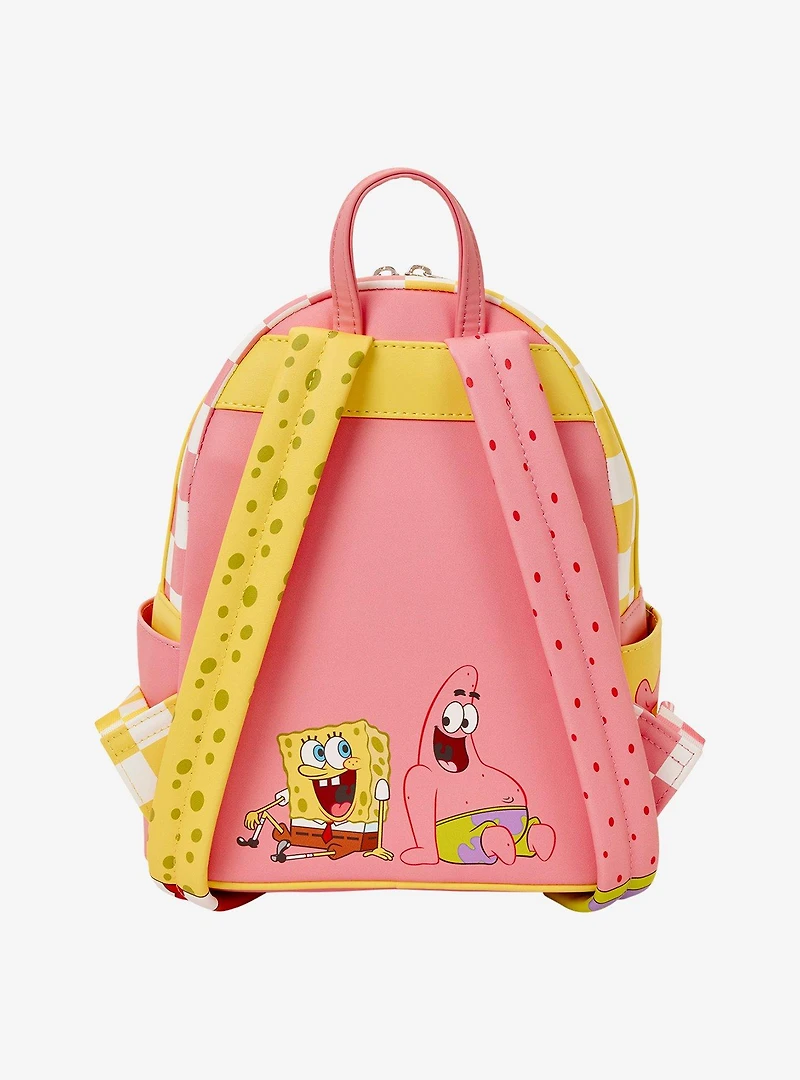 Loungefly SpongeBob SquarePants Patrick & SpongeBob Checkered Heart Mini Backpack
