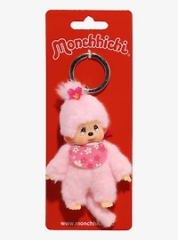 Monchhichi Cherry Blossom Plush Keychain