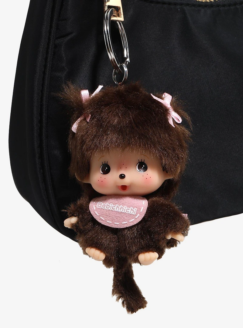 Monchchichi Bebichhichi Girl Plush Keychain