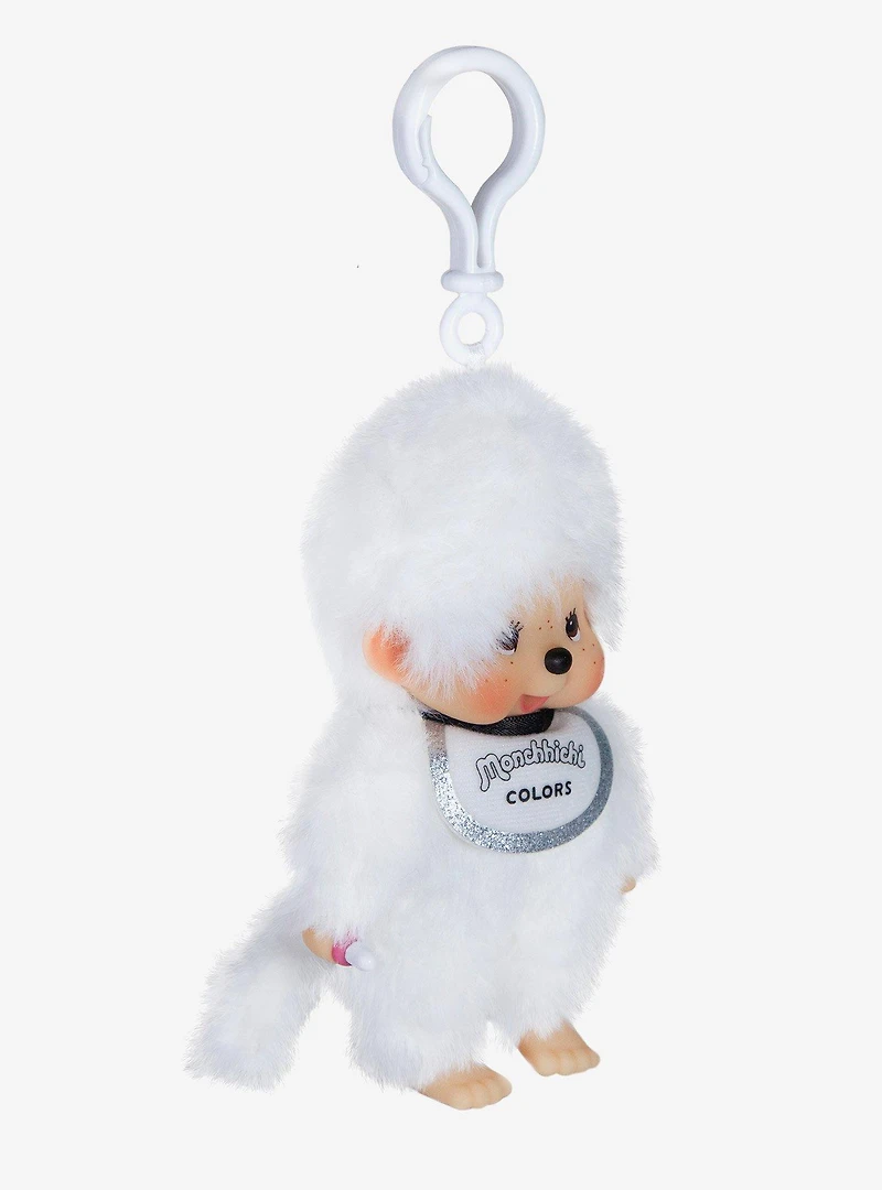 Monchhichi Colors White Plush Bag Clip