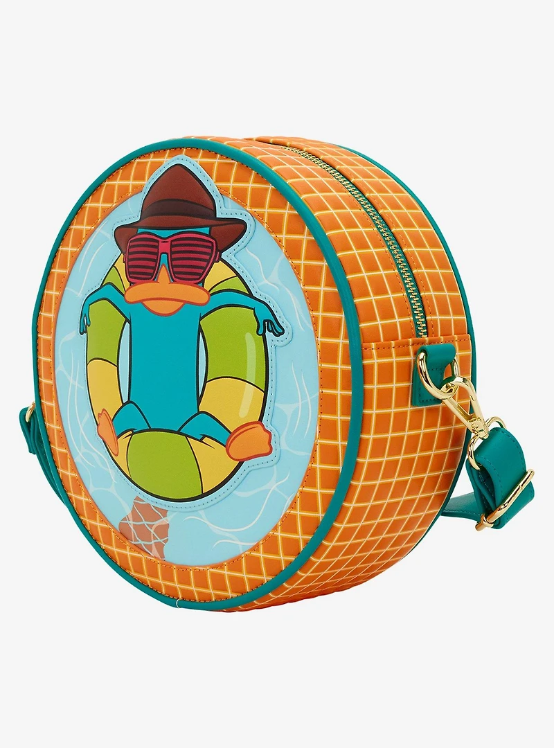 Loungefly Disney Phineas & Ferb Perry the Platypus Pool Crossbody Bag