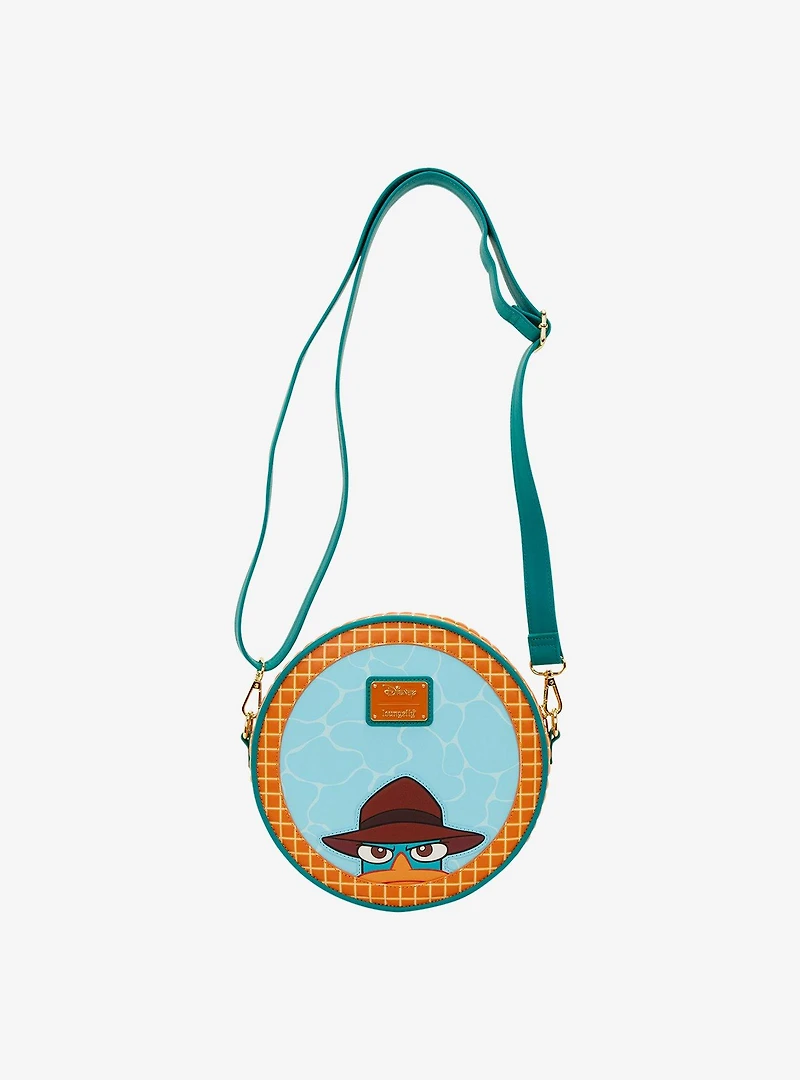 Loungefly Disney Phineas & Ferb Perry the Platypus Pool Crossbody Bag