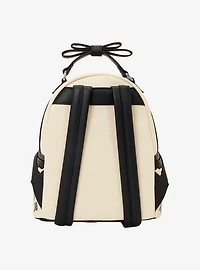 Loungefly Disney Alice in Wonderland Black & White Floral Mini Backpack